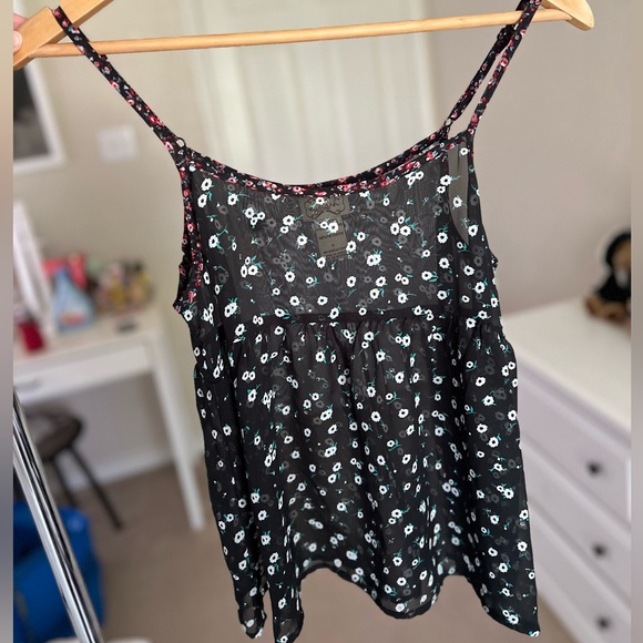 Sheer Babydoll Floral Top - Picture 1 of 4